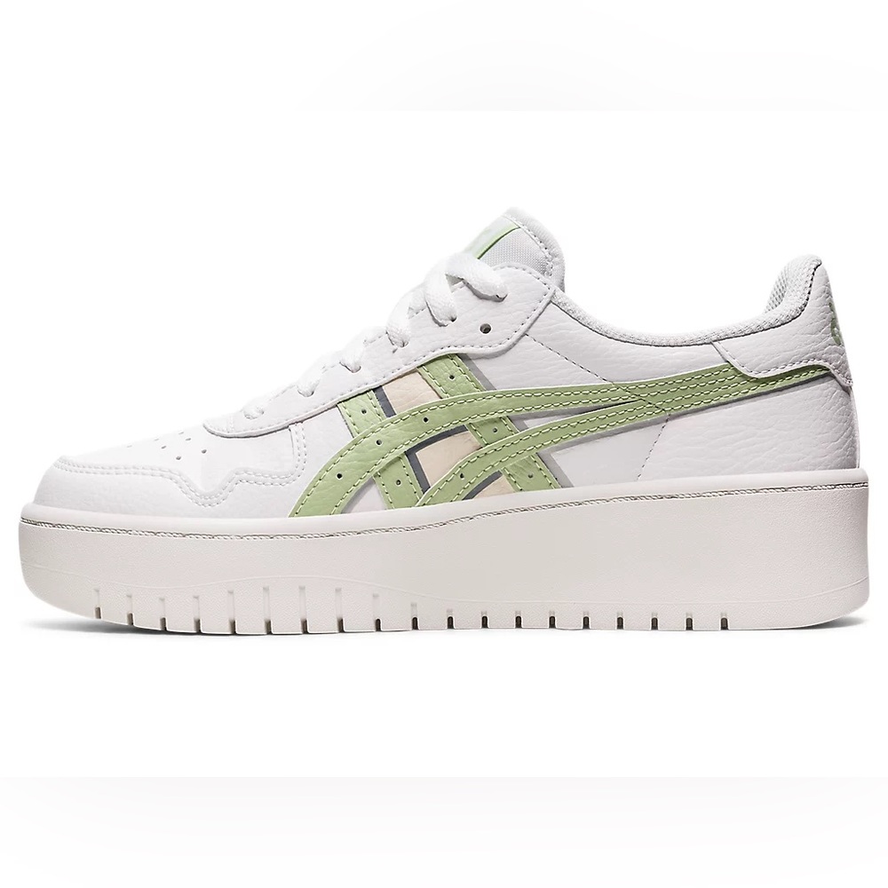 ASICS WOMENS JAPAN S SNEAKER - WHITE/JADE